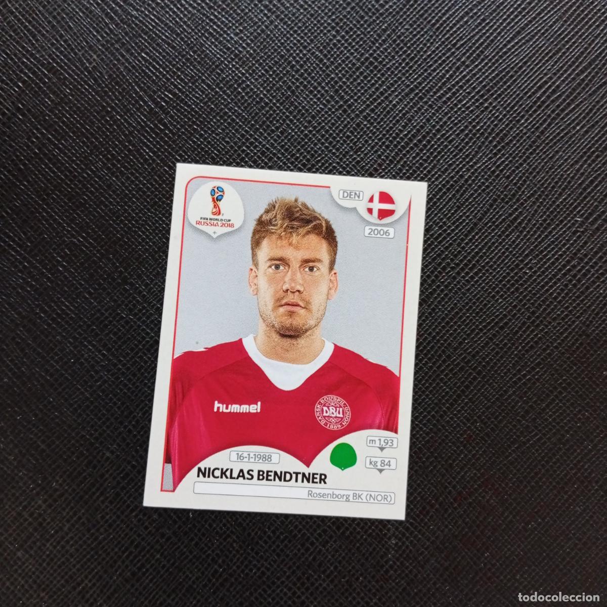 Fu&szlig;ball-Sticker: 268 NICKLAS BENDTNER DINAMARCA PANINI MUNDIAL RUSIA 2018 CROMO FUTBOL 18 - SIN PEGAR - CJ2