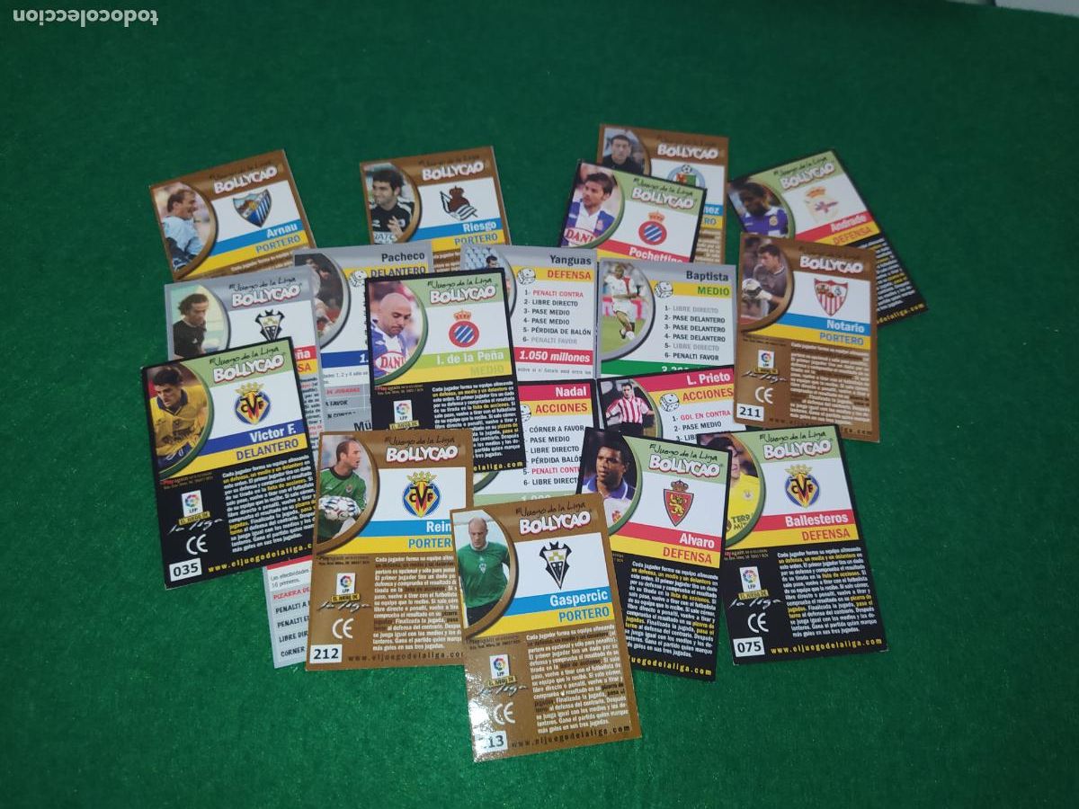 Cromos de Futebol: LOTE DE 19 CROMOS DEL JUEGO DE LA LIGA BOLLYCAO DIFERENTES EDICIONES