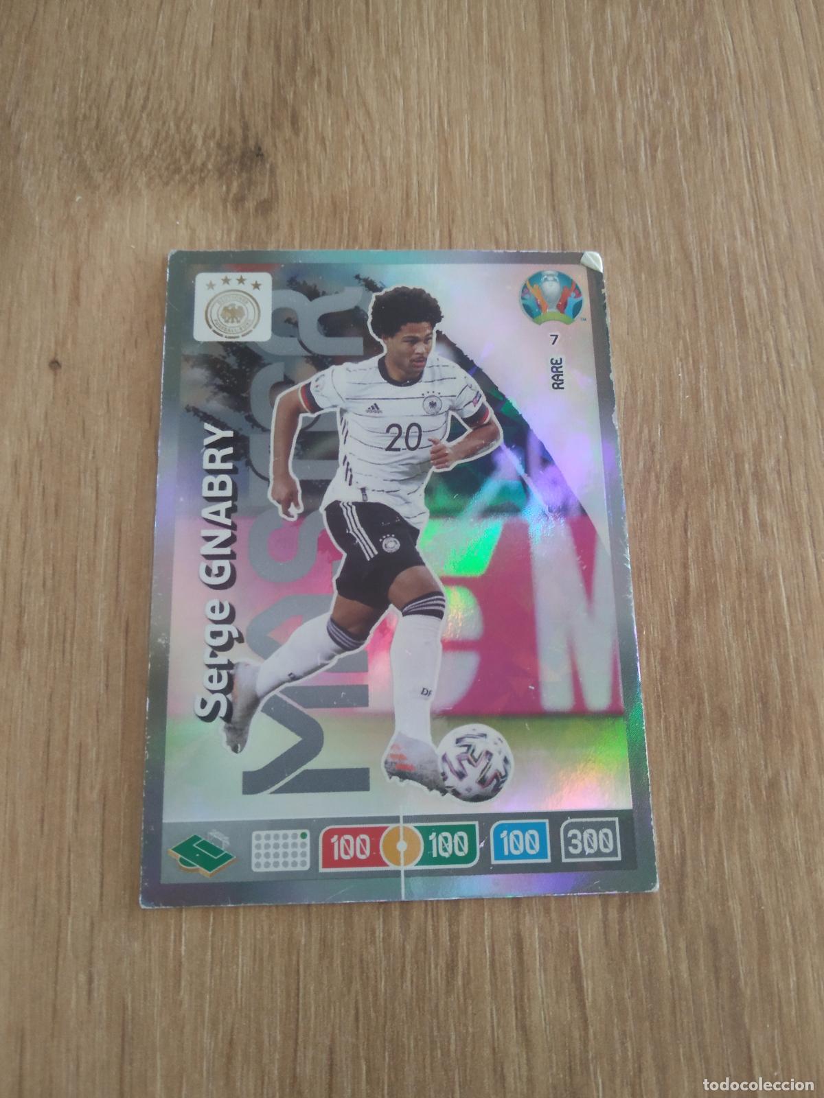 Cromos de f&uacute;tbol: 7 RARE GNABRY ALEMANIA CROMO FUTBOL PANINI EURO 2020 ADRENALYN EUROCOPA
