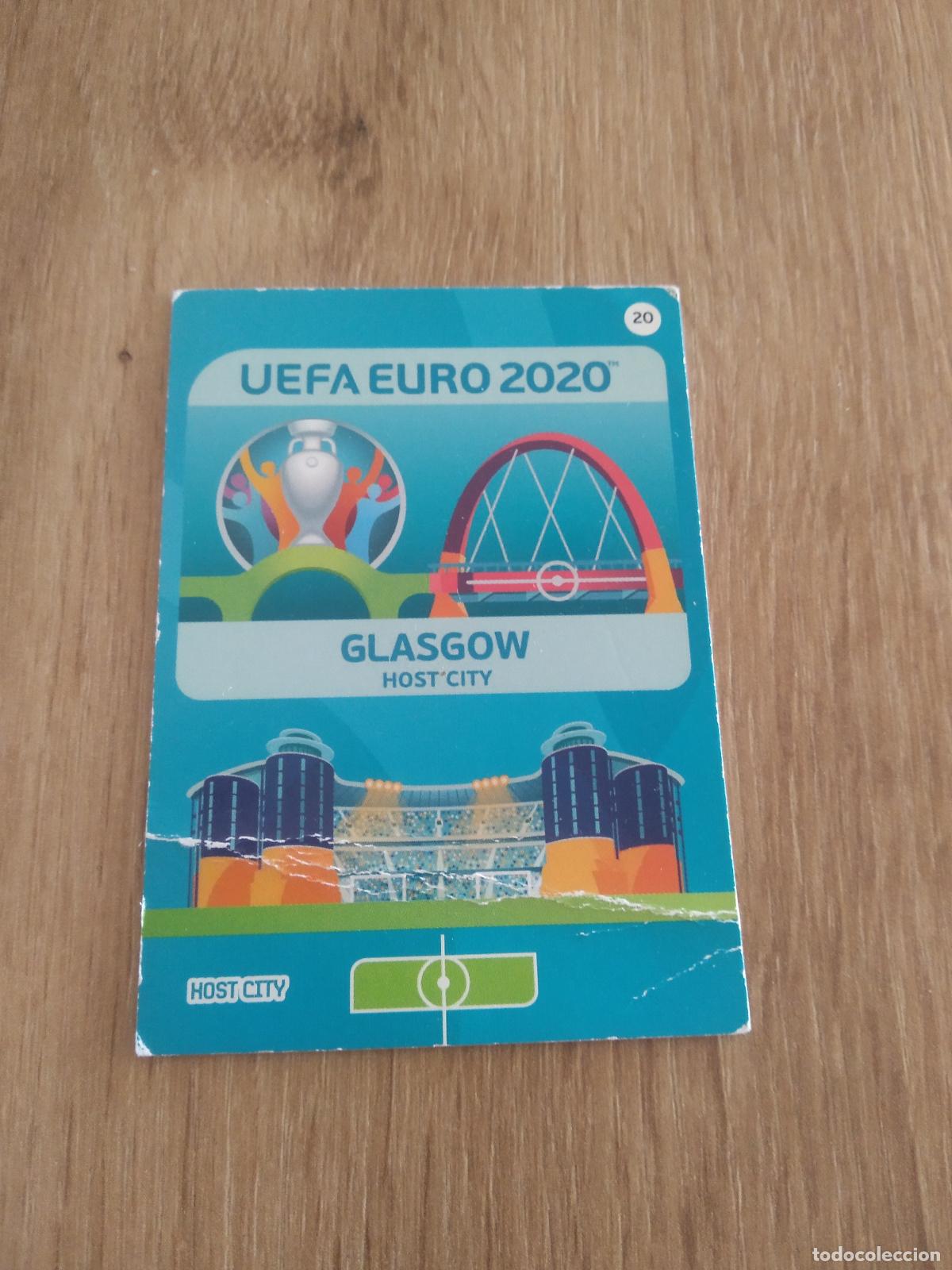 Figurine di Calcio: 20 GLASGOW HOST CITY CROMO FUTBOL PANINI EURO 2020 ADRENALYN EUROCOPA