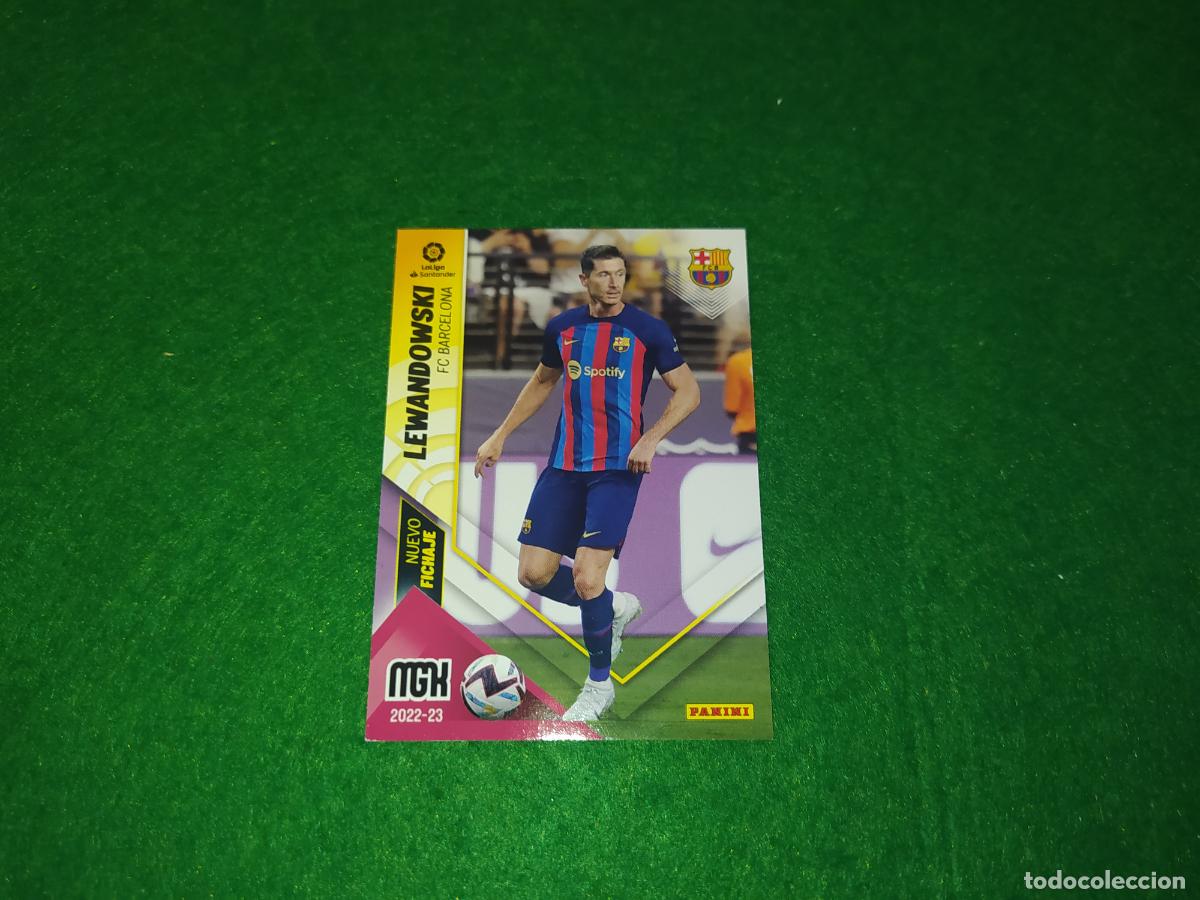 Cromos de Futebol: LEWANDOWSKI FC BARCELONA NUEVO FICHAJE N&ordm; 453 MGK 2022 2023