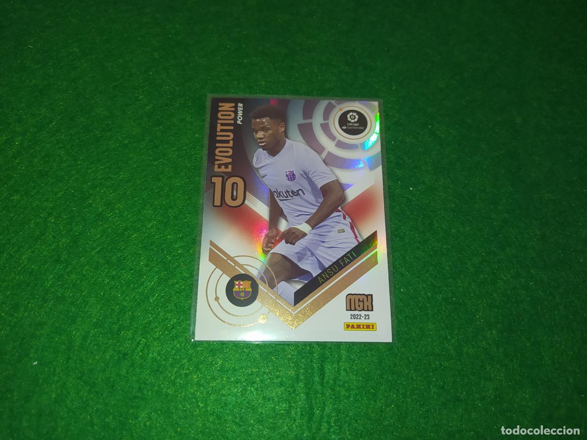 Cromos de f&uacute;tbol: ANSU FATI FC BARCELONA EVOLUTION POWER P371 MGK 2022 2023