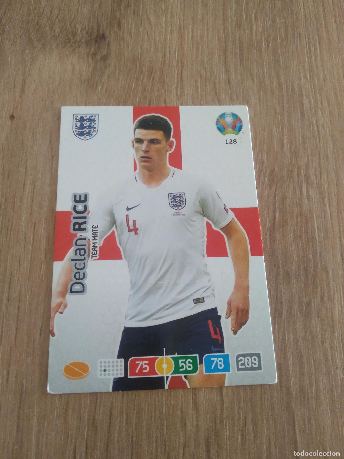 Cromos de f&uacute;tbol: 128 DECLAN RICE INGLATERRA CROMO FUTBOL PANINI EURO 2020 ADRENALYN EUROCOPA