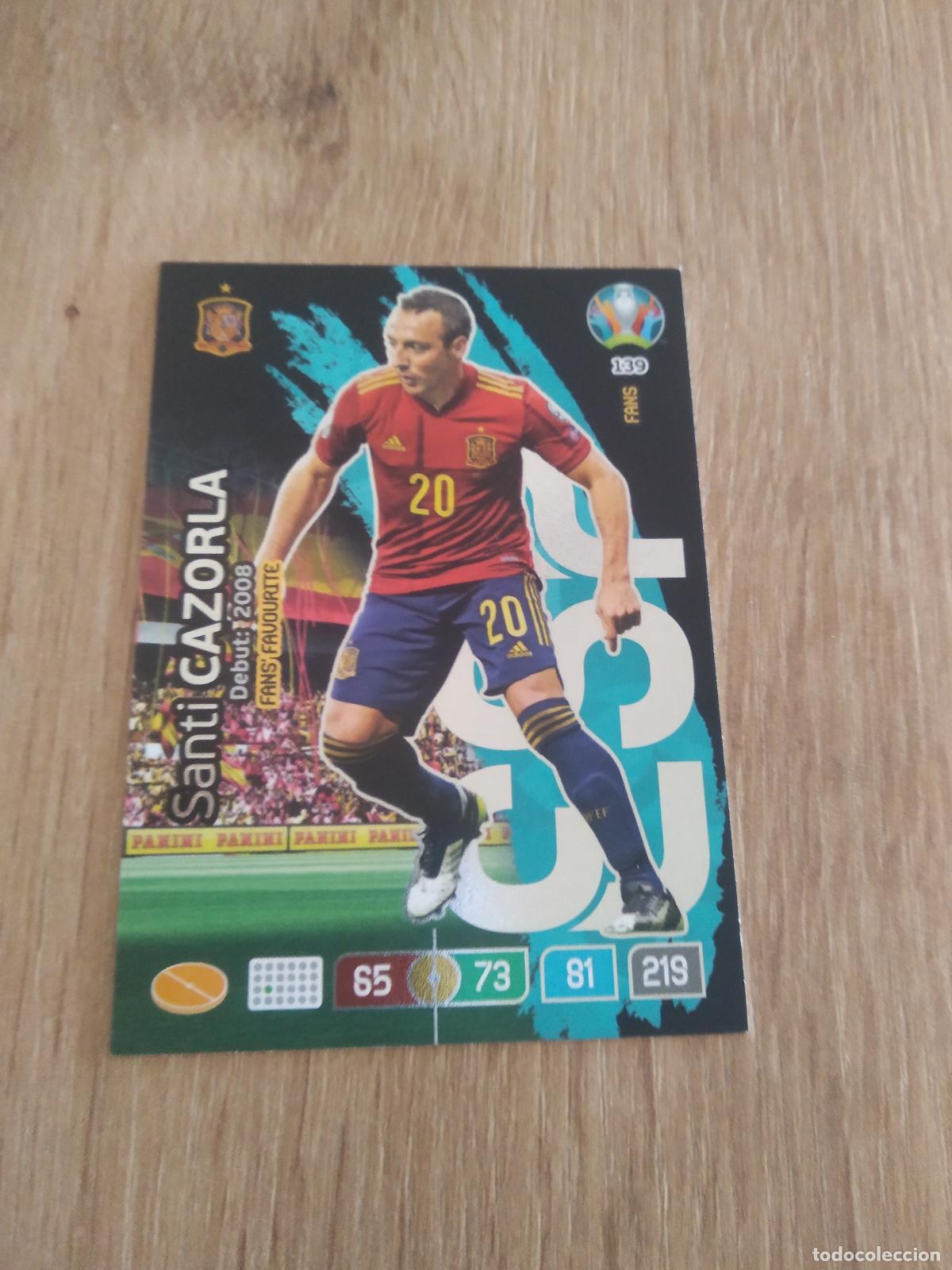 Cromos de f&uacute;tbol: 139 CAZORLA ESPA&Ntilde;A CROMO FUTBOL PANINI EURO 2020 ADRENALYN EUROCOPA