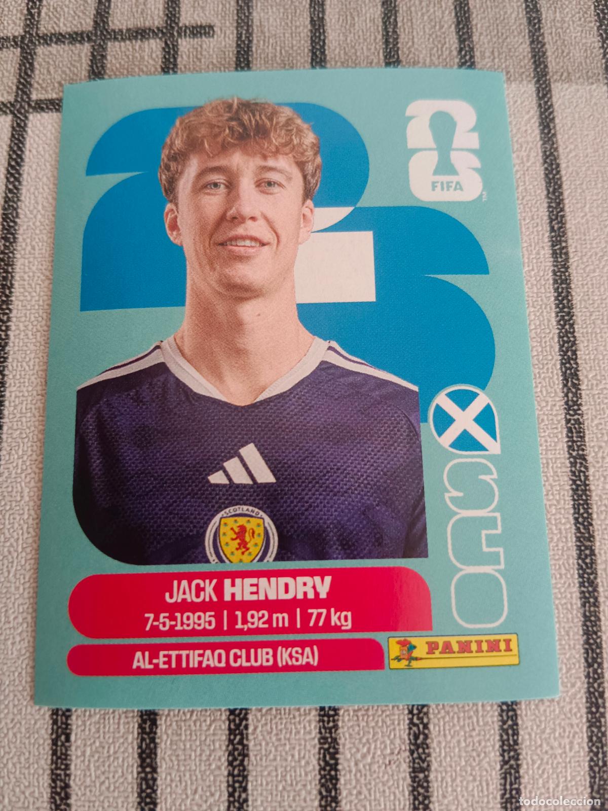 Cromos de f&uacute;tbol: MUNDIAL 2026 ESTADOS UNIDOS USA MEXICO MEJICO CANADA SCO 3 SCO3 JACK HENDRY ESCOCIA FIFA