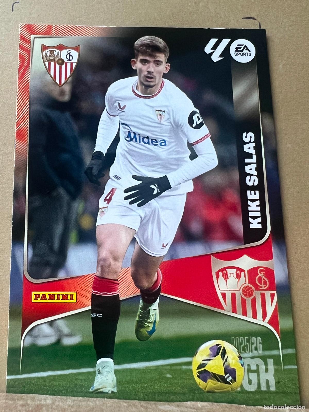 Football Stickers: KIKE SALAS #330 MEGACRACKS PANINI 2025 2026