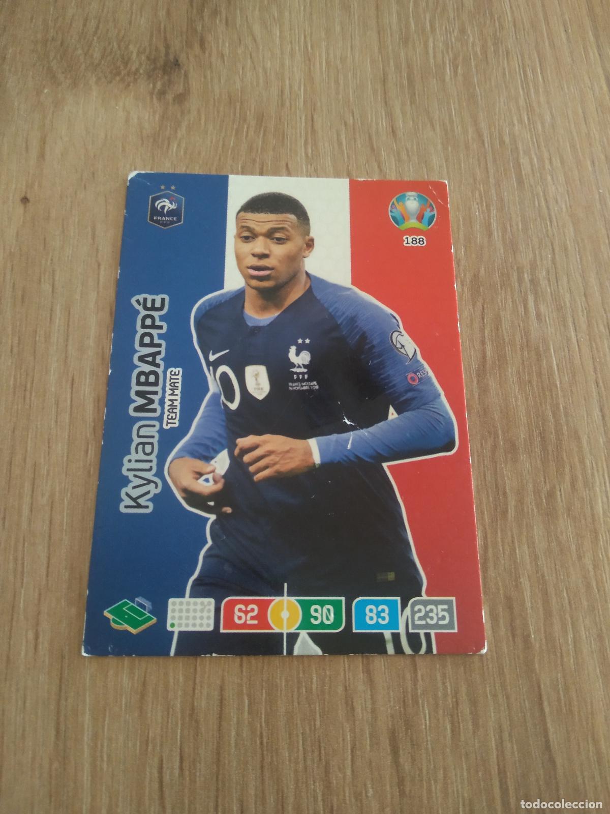 Cromos de Futebol: 188 MBAPPE FRANCIA CROMO FUTBOL PANINI EURO 2020 ADRENALYN EUROCOPA