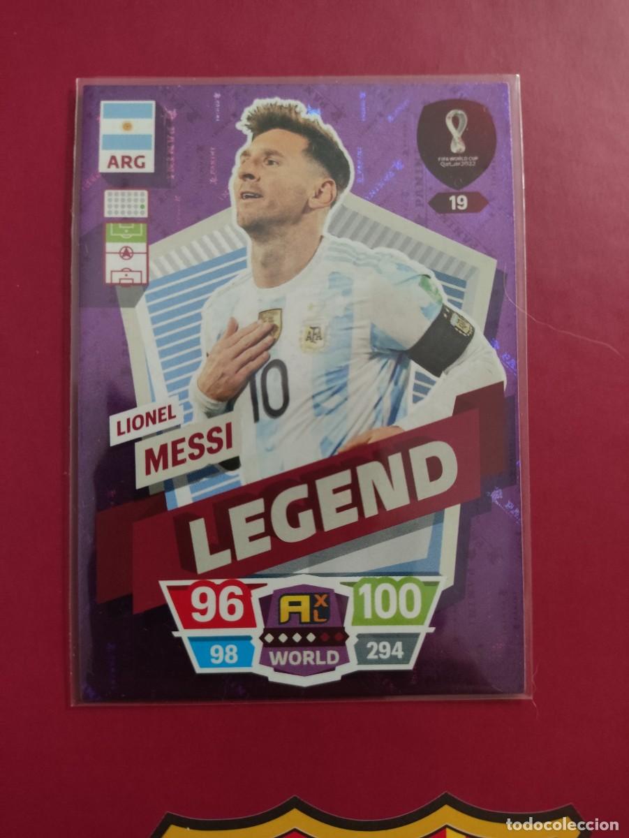 Fu&szlig;ball-Sticker: 19 MESSI LEGEND ARGENTINA QATAR 2022 ADRENALYN