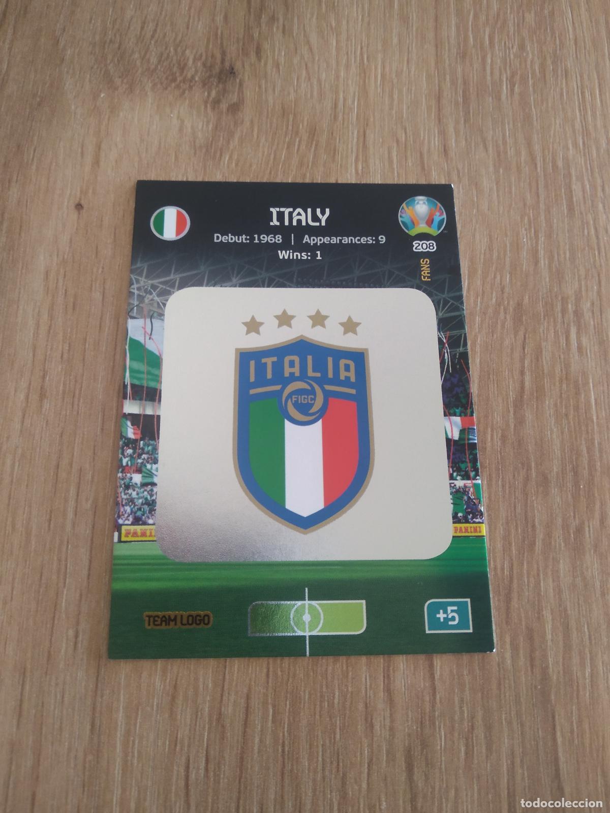 Cromos de f&uacute;tbol: 208 ESCUDO ITALIA CROMO FUTBOL PANINI EURO 2020 ADRENALYN EUROCOPA