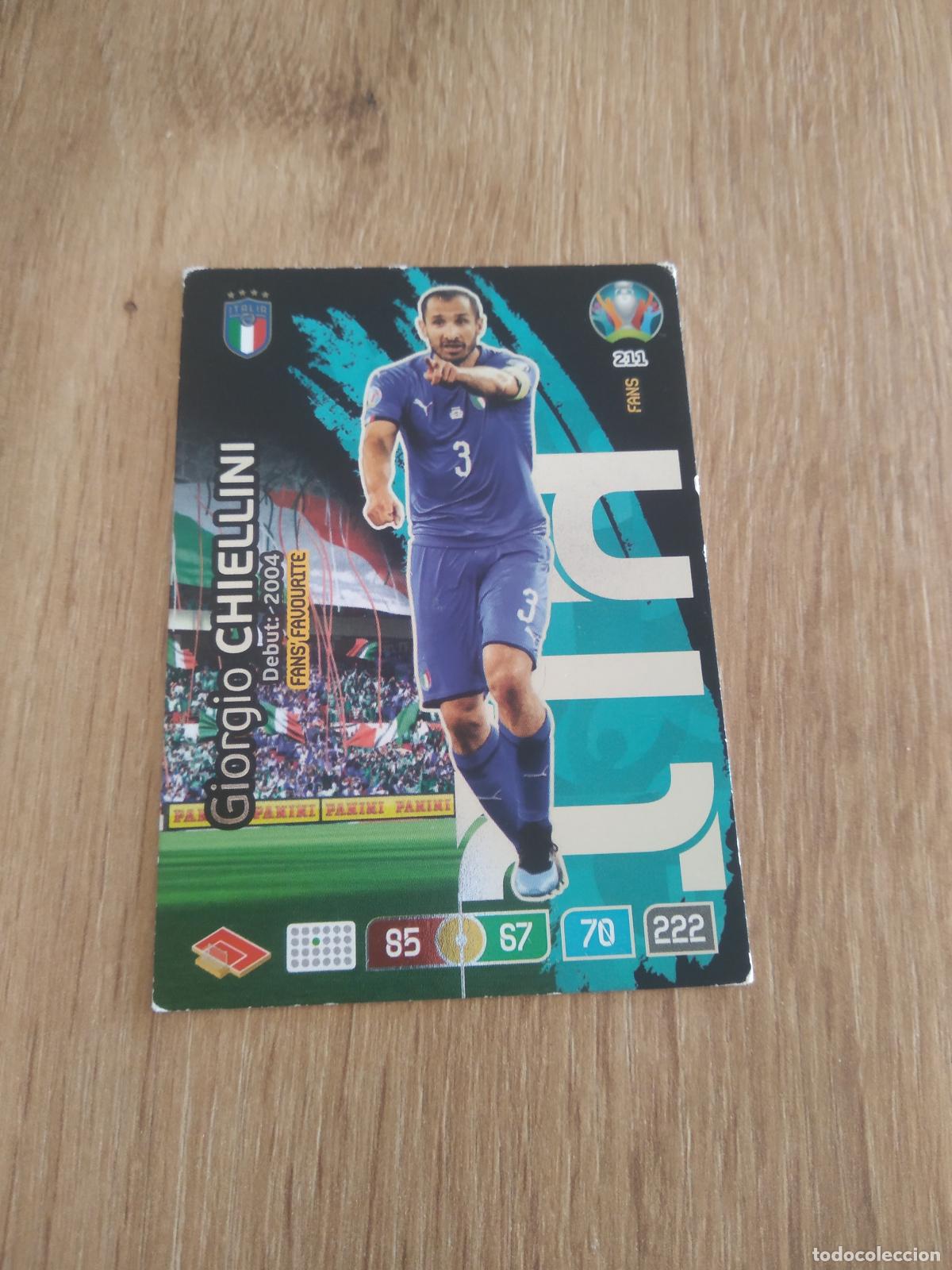 Cromos de f&uacute;tbol: 211 CHIELLINI ITALIA CROMO FUTBOL PANINI EURO 2020 ADRENALYN EUROCOPA