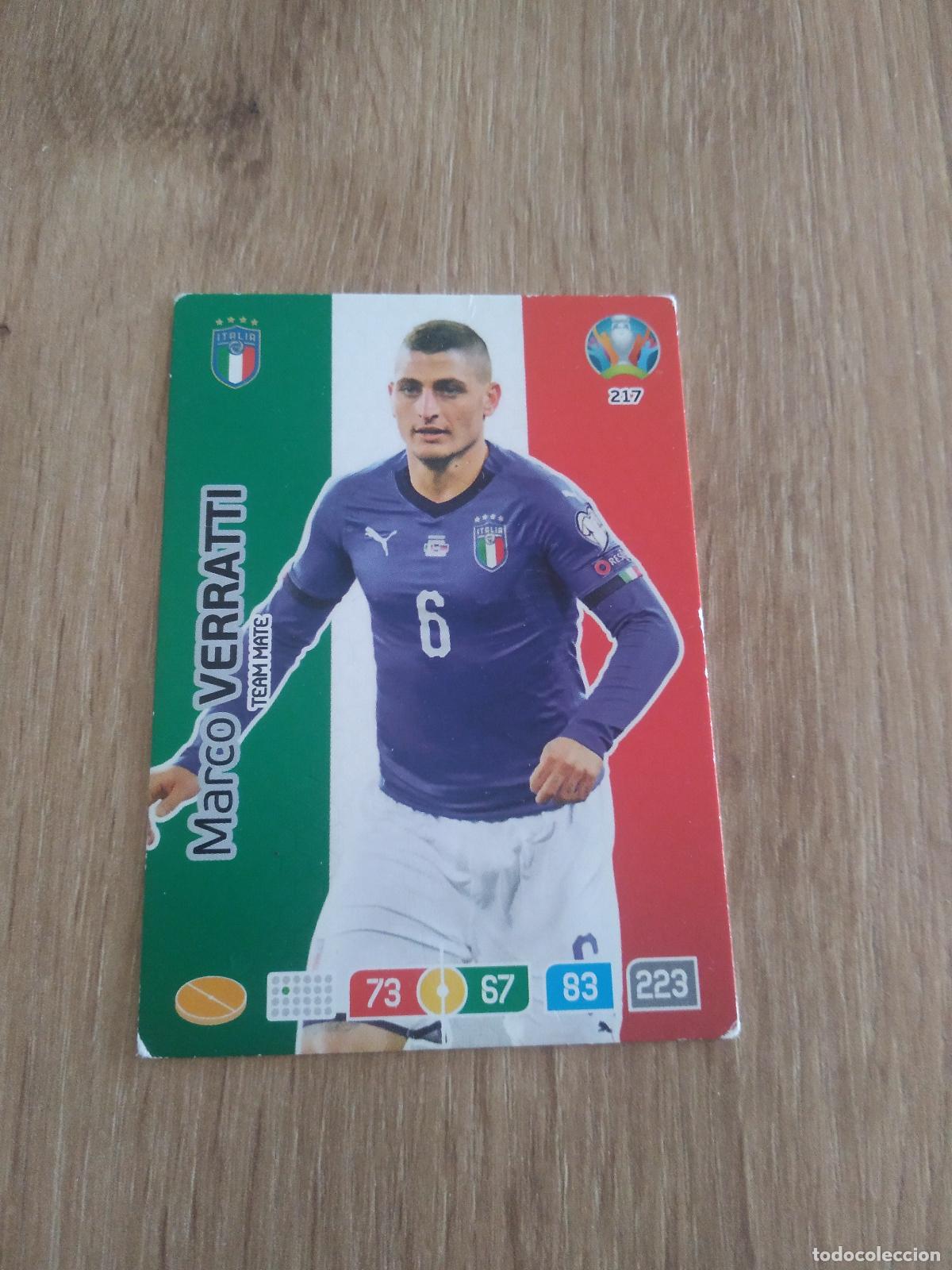Cromos de f&uacute;tbol: 217 VERRATTI ITALIA CROMO FUTBOL PANINI EURO 2020 ADRENALYN EUROCOPA
