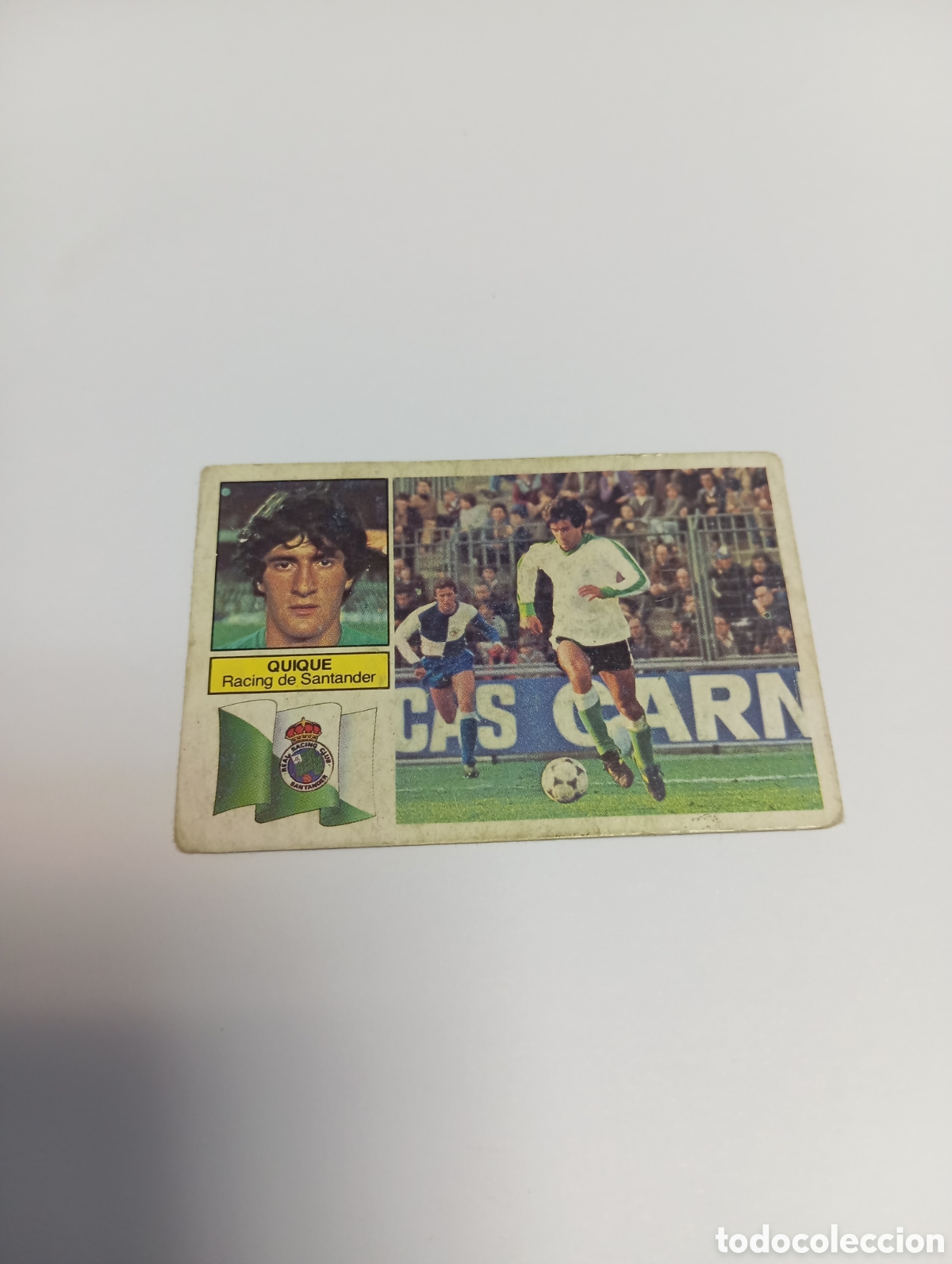 Cromos de f&uacute;tbol: QUIQUE Racing de Santander Liga Este 1982 1983 NUEVO 82 83 SIN PEGAR