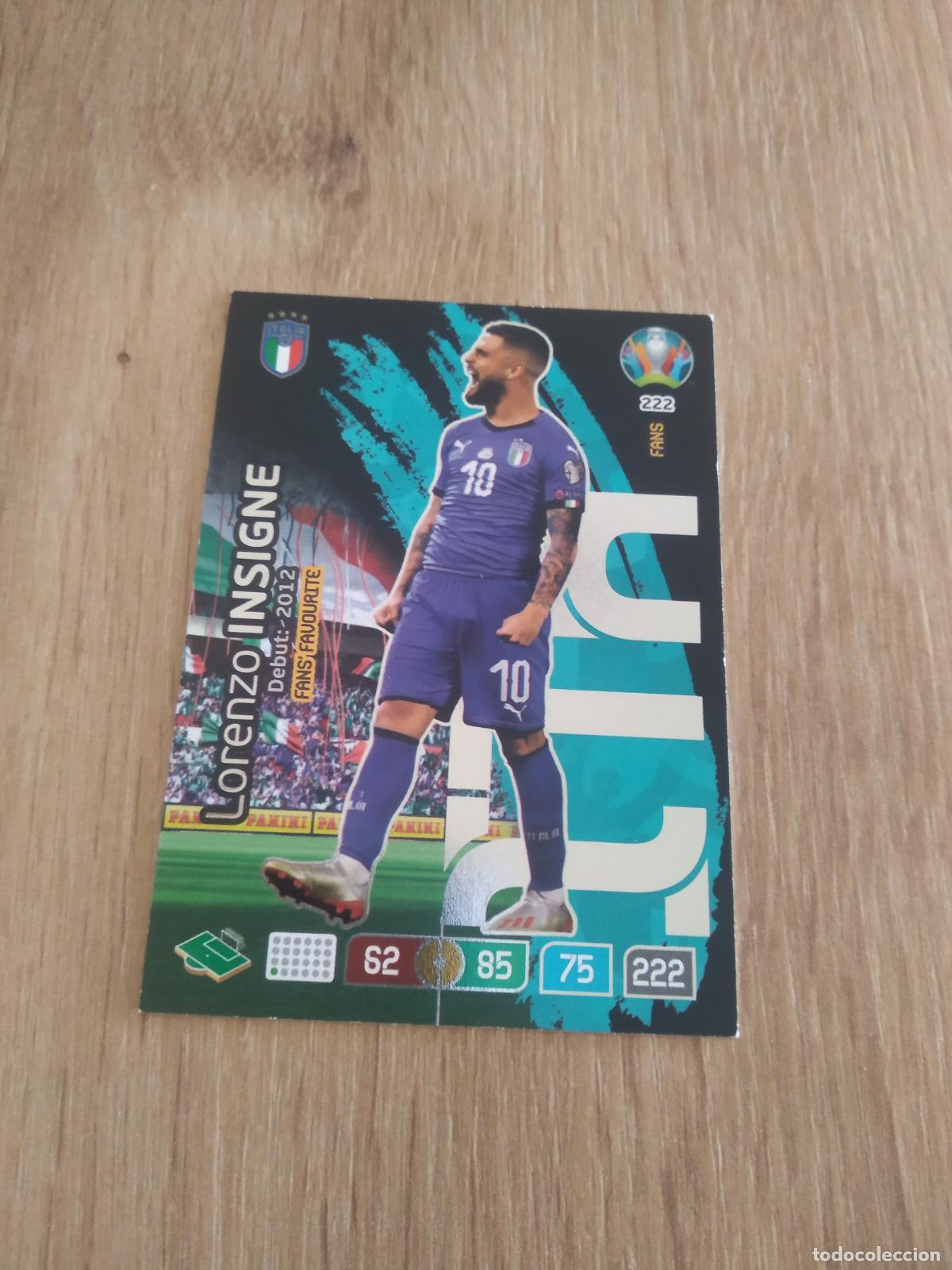 Cromos de f&uacute;tbol: 222 INSIGNE ITALIA CROMO FUTBOL PANINI EURO 2020 ADRENALYN EUROCOPA