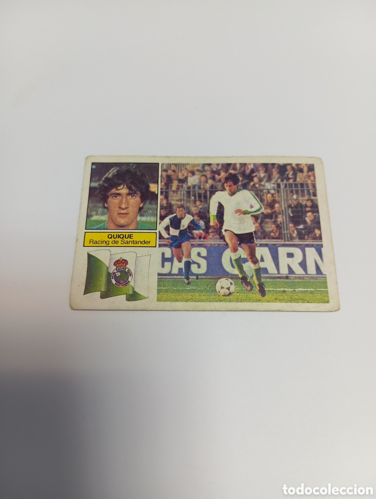 Cromos de f&uacute;tbol: QUIQUE Racing de Santander Liga Este 1982 1983 NUEVO 82 83 SIN PEGAR