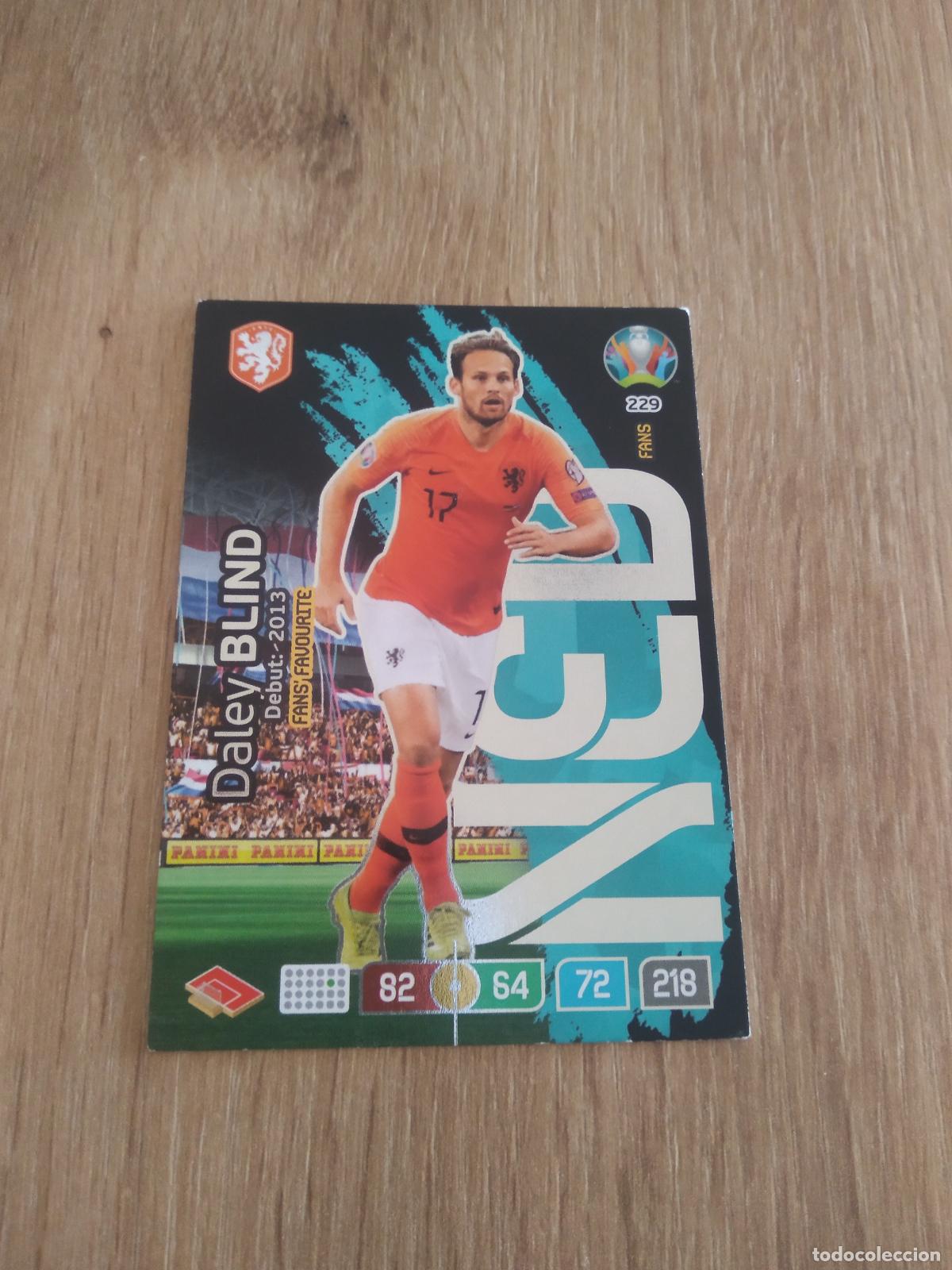 Cromos de f&uacute;tbol: 229 DALEY BLIND HOLANDA PAISES BAJOS CROMO FUTBOL PANINI EURO 2020 ADRENALYN EUROCOPA