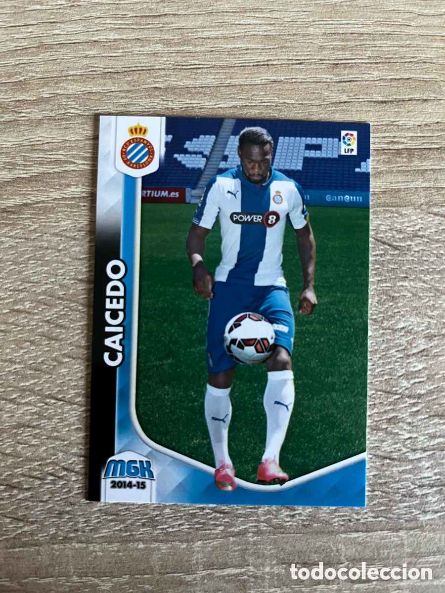 Fu&szlig;ball-Sticker: 466 CAICEDO NUEVO FICHAJE MEGACRACKS MGK 2014 2015 14 15 ESPA&Ntilde;OL ESPANYOL