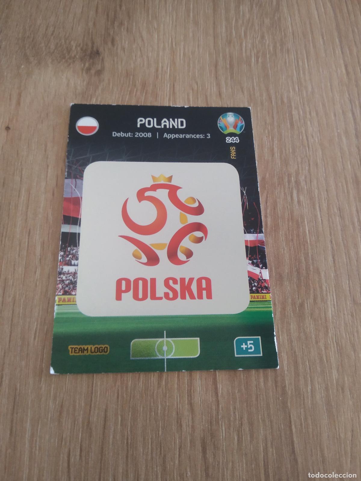 Cromos de Futebol: 244 ESCUDO POLONIA CROMO FUTBOL PANINI EURO 2020 ADRENALYN EUROCOPA