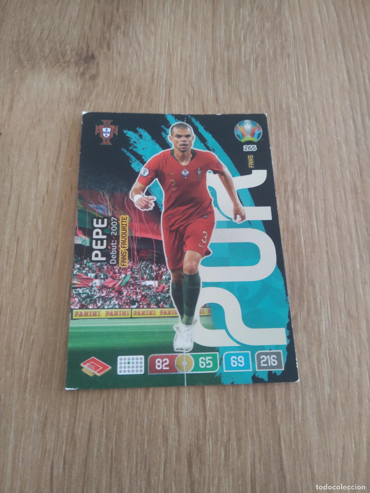 Cromos de f&uacute;tbol: 265 PEPE PORTUGAL CROMO FUTBOL PANINI EURO 2020 ADRENALYN EUROCOPA