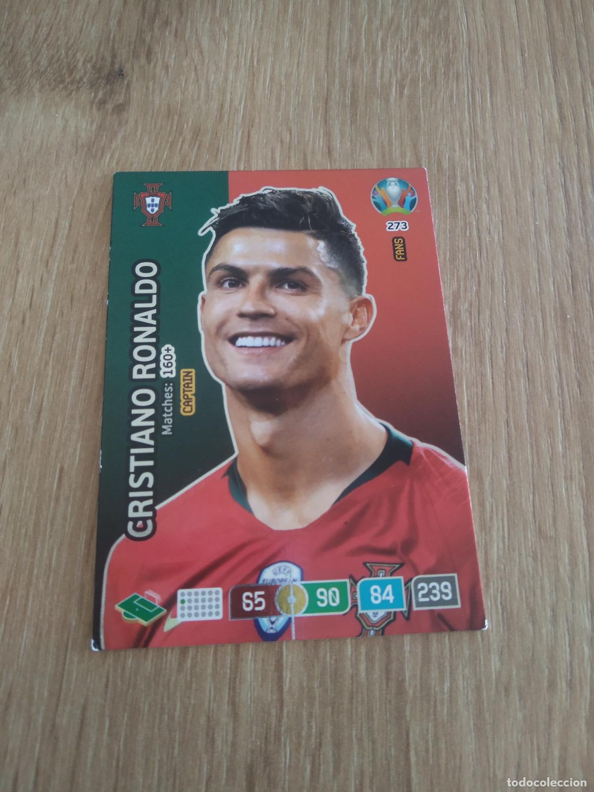 Cromos de f&uacute;tbol: 273 CRISTIANO RONALDO PORTUGAL CROMO FUTBOL PANINI EURO 2020 ADRENALYN EUROCOPA