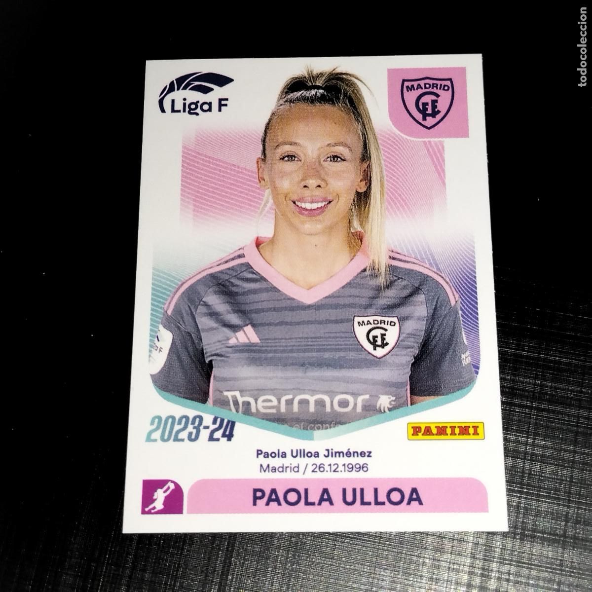 Cromos de f&uacute;tbol: N&ordm; 184 PAOLA ULLOA MADRID CFF CROMOS LIGA F FEMENINA PANINI 2023 2024 23 24