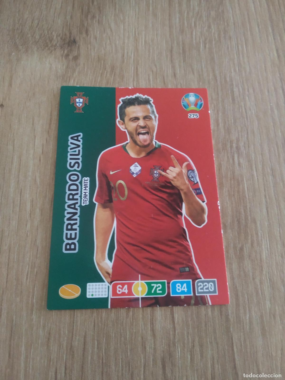 Cromos de f&uacute;tbol: 275 BERNARDO SILVA PORTUGAL CROMO FUTBOL PANINI EURO 2020 ADRENALYN EUROCOPA