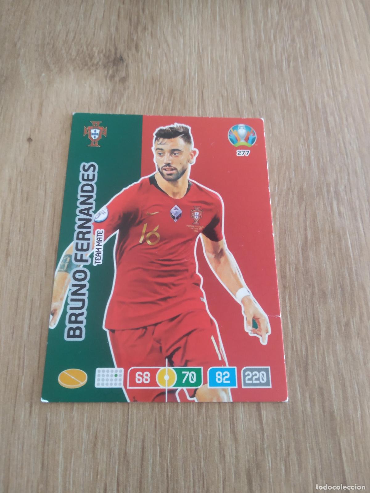 Cromos de f&uacute;tbol: 277 BRUNO FERNANDES PORTUGAL CROMO FUTBOL PANINI EURO 2020 ADRENALYN EUROCOPA
