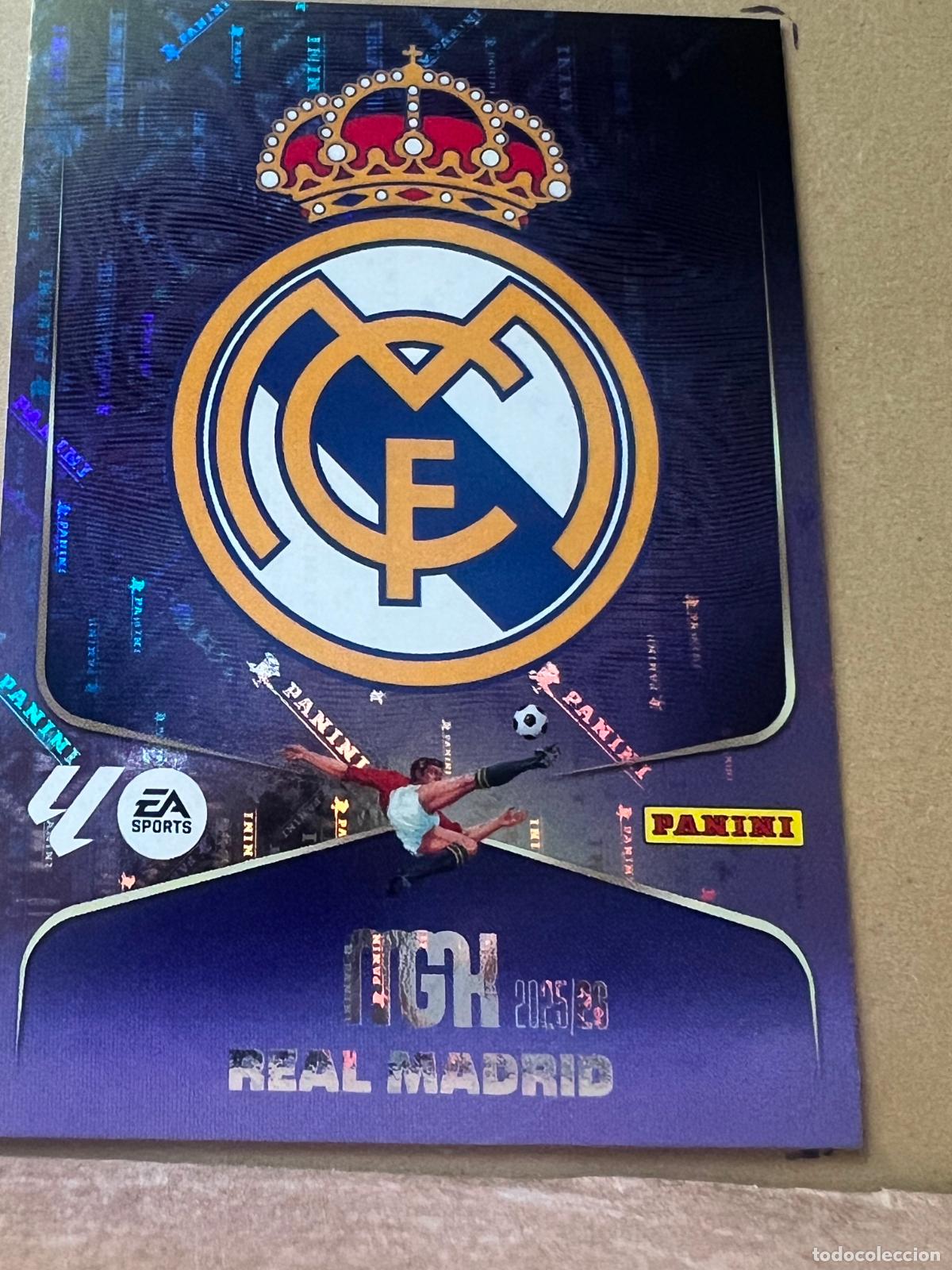 Cromos de f&uacute;tbol: ESCUDO REAL MADRID #217 MEGACRACKS PANINI 2025 2026