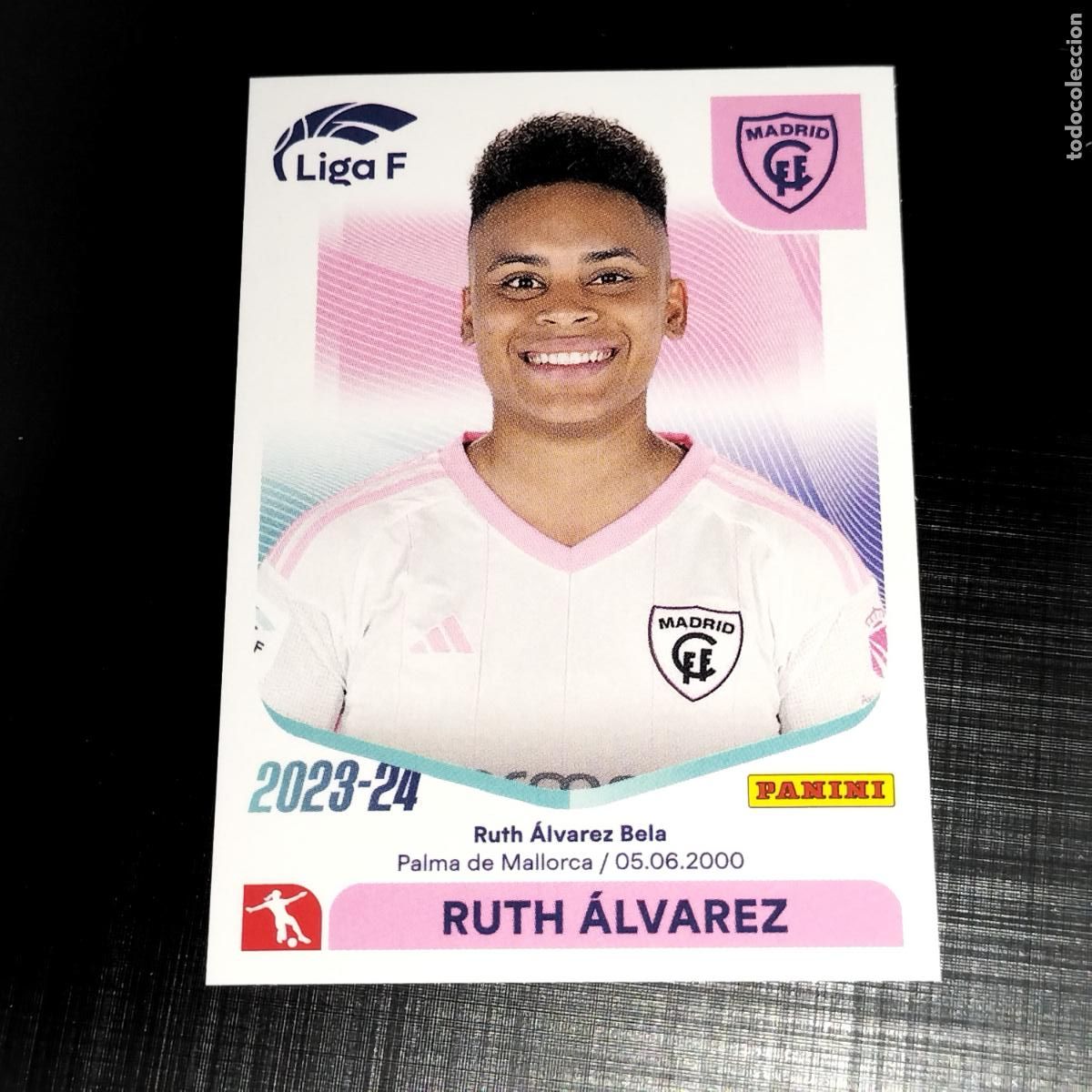 Cromos de f&uacute;tbol: N&ordm; 191 RUTH ALVAREZ MADRID CFF CROMOS LIGA F FEMENINA PANINI 2023 2024 23 24