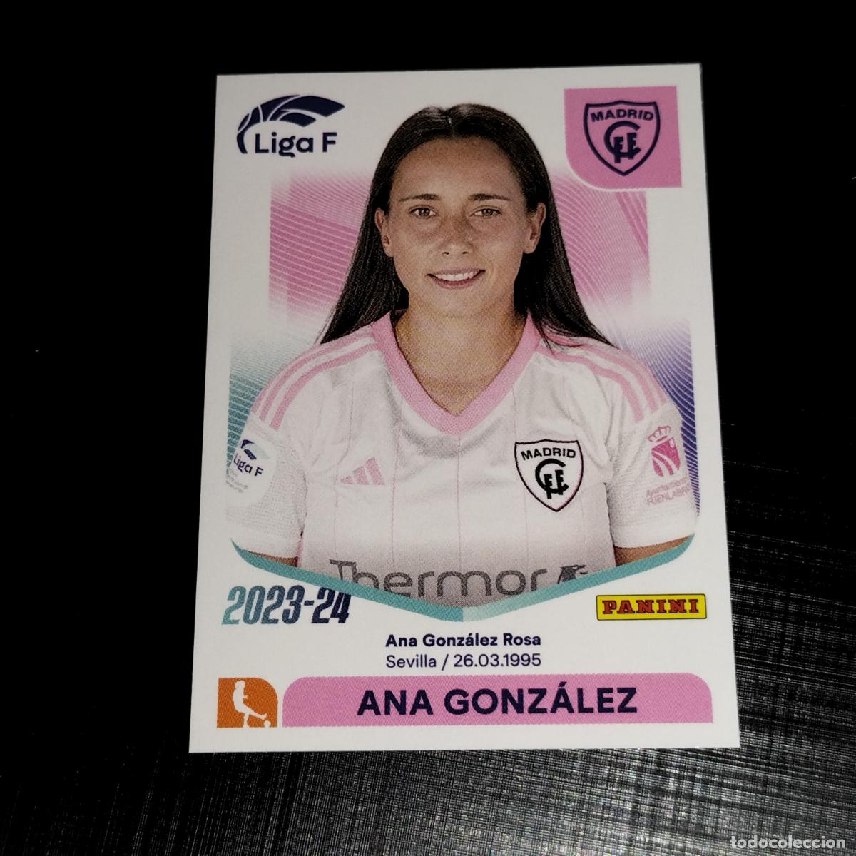 Cromos de f&uacute;tbol: N&ordm; 192 ANA GONZALEZ MADRID CFF CROMOS LIGA F FEMENINA PANINI 2023 2024 23 24