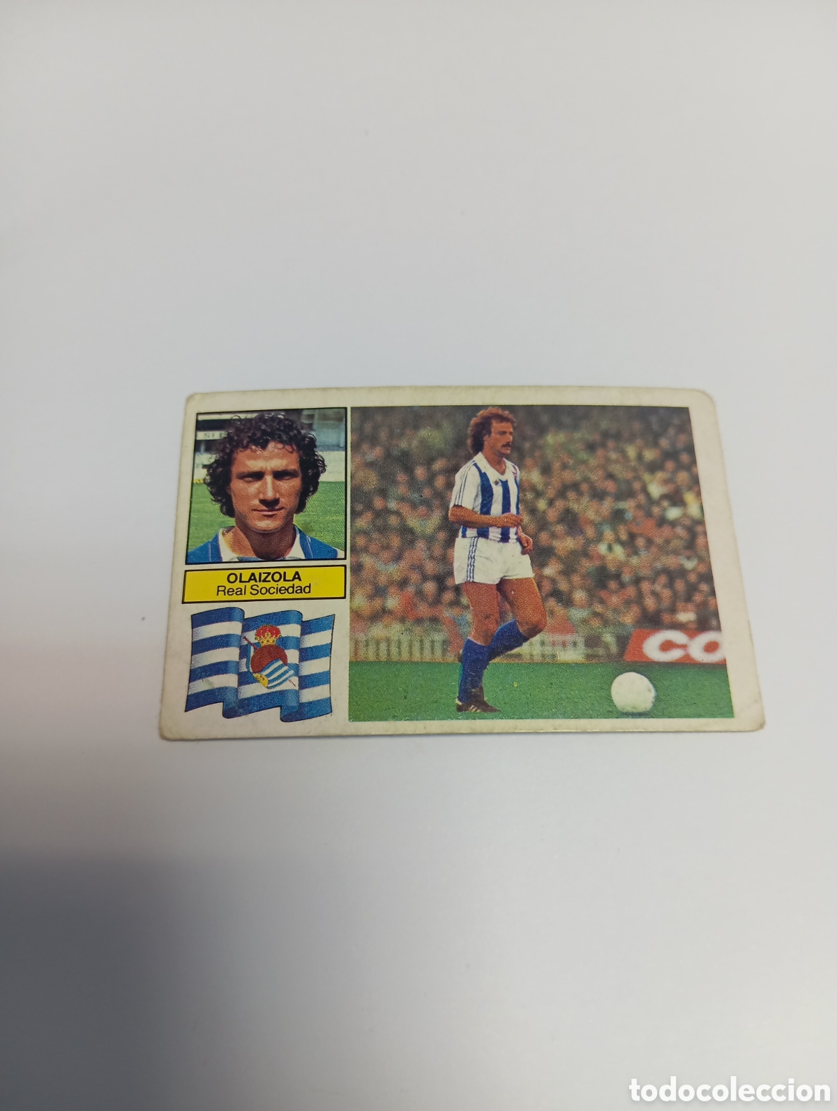 Cromos de f&uacute;tbol: OLAIZOLA Real Sociedad Liga Este 1982 1983 NUEVO 82 83 SIN PEGAR