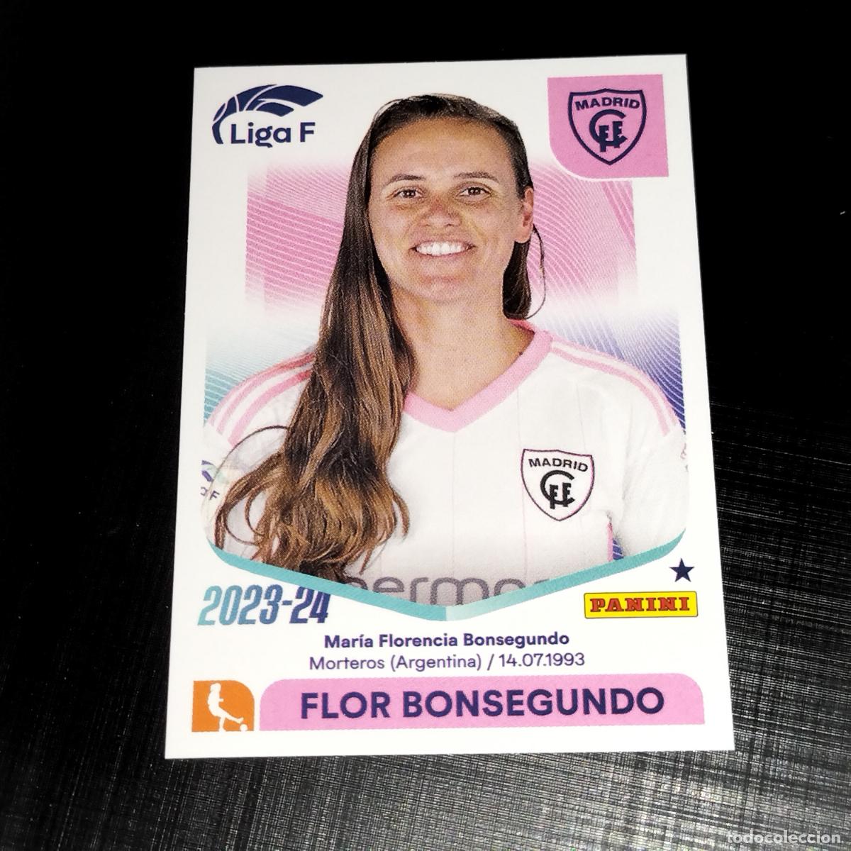 Cromos de f&uacute;tbol: N&ordm; 193 FLOR BONSEGUNDO MADRID CFF CROMOS LIGA F FEMENINA PANINI 2023 2024 23 24