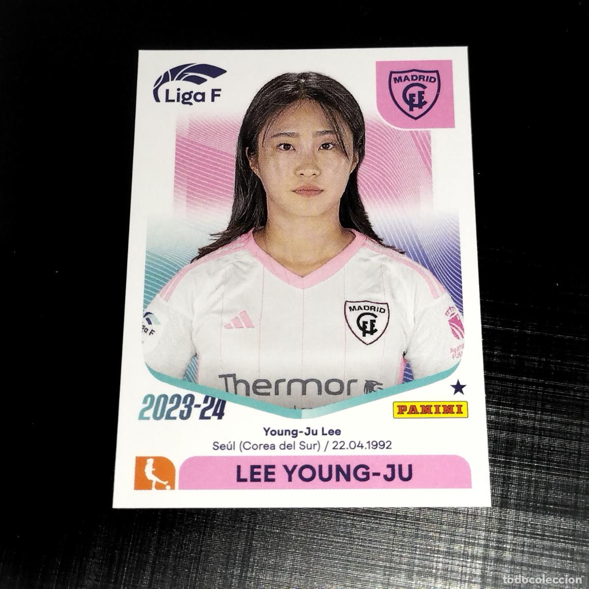 Cromos de f&uacute;tbol: N&ordm; 194 LEE YOUNG-JU MADRID CFF CROMOS LIGA F FEMENINA PANINI 2023 2024 23 24