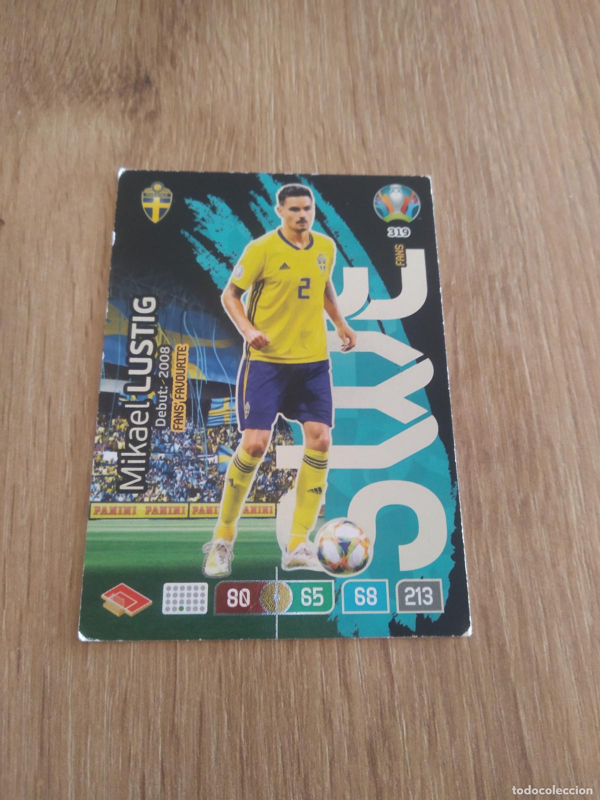 Cromos de f&uacute;tbol: 319 MIKAEL LUSTIG SUECIA CROMO FUTBOL PANINI EURO 2020 ADRENALYN EUROCOPA