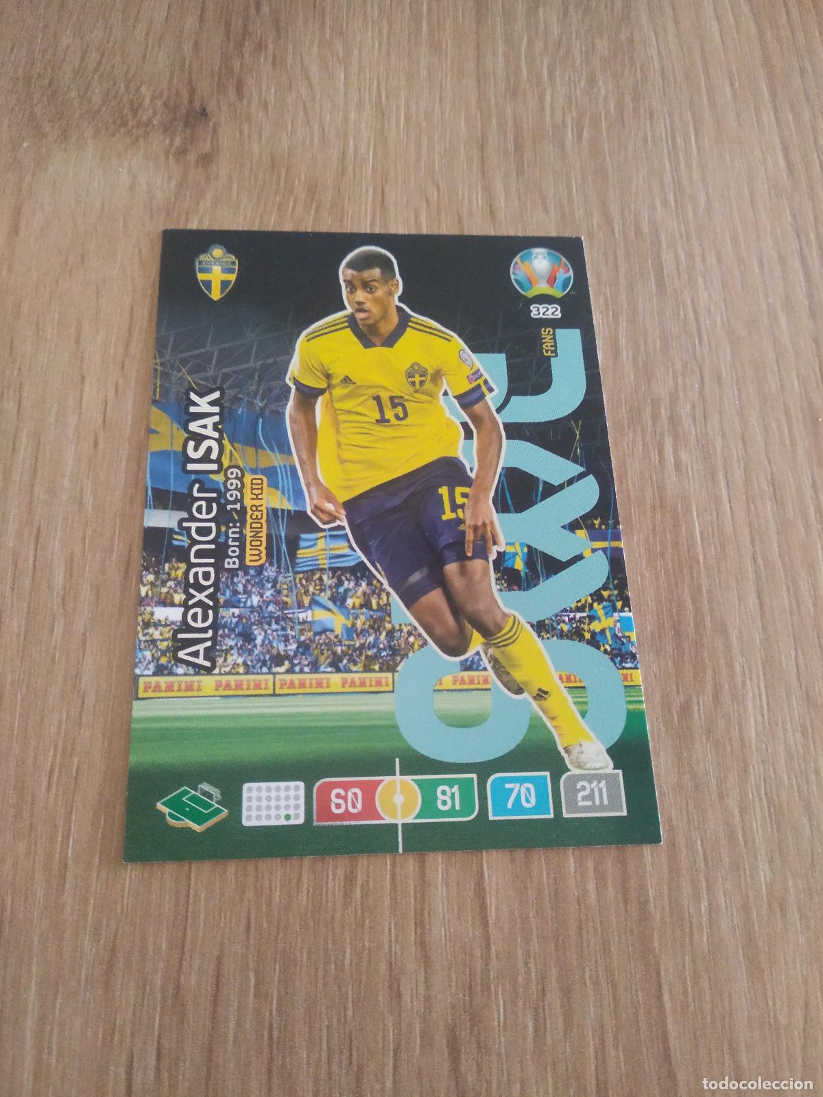 Cromos de f&uacute;tbol: 322 ISAK SUECIA CROMO FUTBOL PANINI EURO 2020 ADRENALYN EUROCOPA