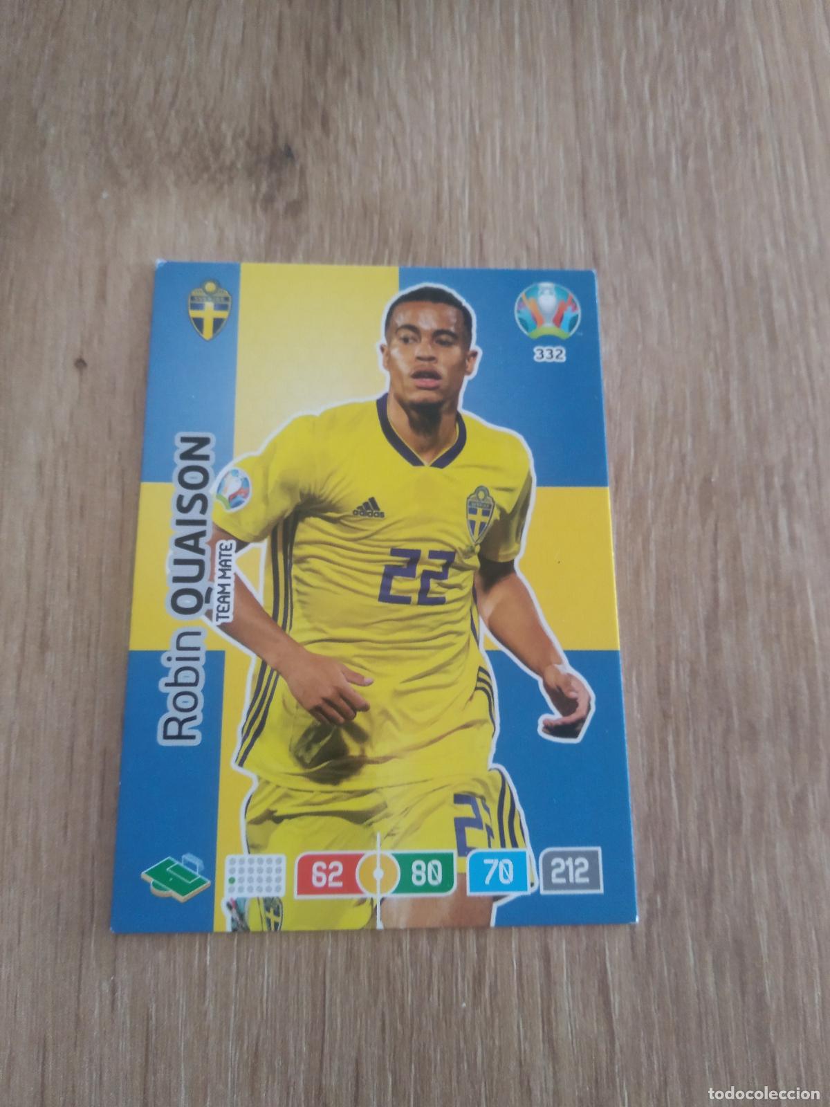 Cromos de f&uacute;tbol: 332 ROBIN QUAISON SUECIA CROMO FUTBOL PANINI EURO 2020 ADRENALYN EUROCOPA