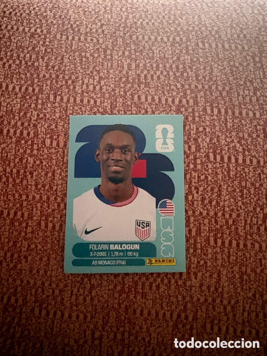 Cromos de f&uacute;tbol: USA 20 USA20 FOLARIN BALOGUN USA ⚽ PANINI FIFA MUNDIAL WORLD CUP 26 2026 STICKER ⚽