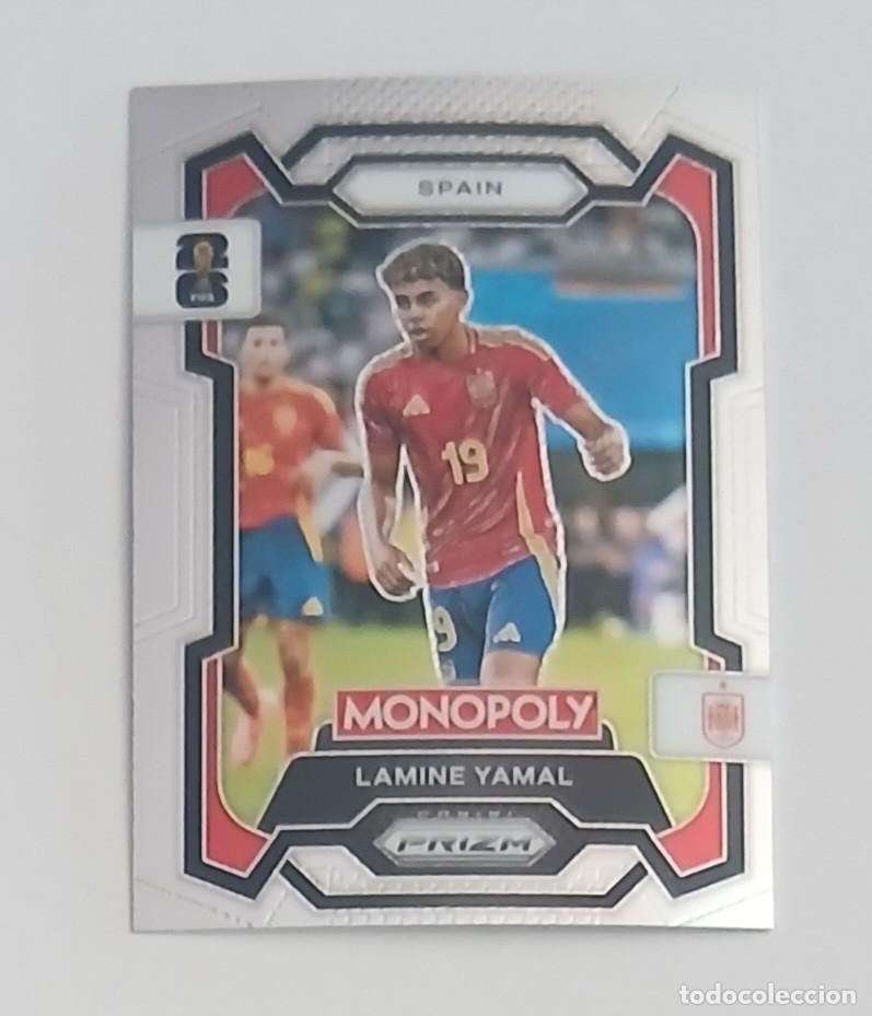 Cromos de Futebol: CROMO n&ordm; 41 LAMINE YAMAL ESPA&Ntilde;A MONOPOLY PRIZM FIFA WORLD CUP 2026. Nuevo de sobre.
