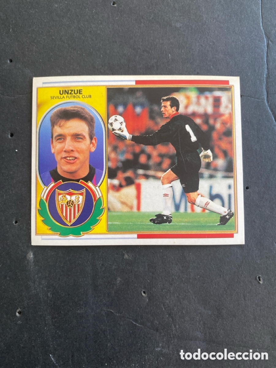 Cromos de Futebol: Cromo liga 96/97 Sevilla nunca pegado