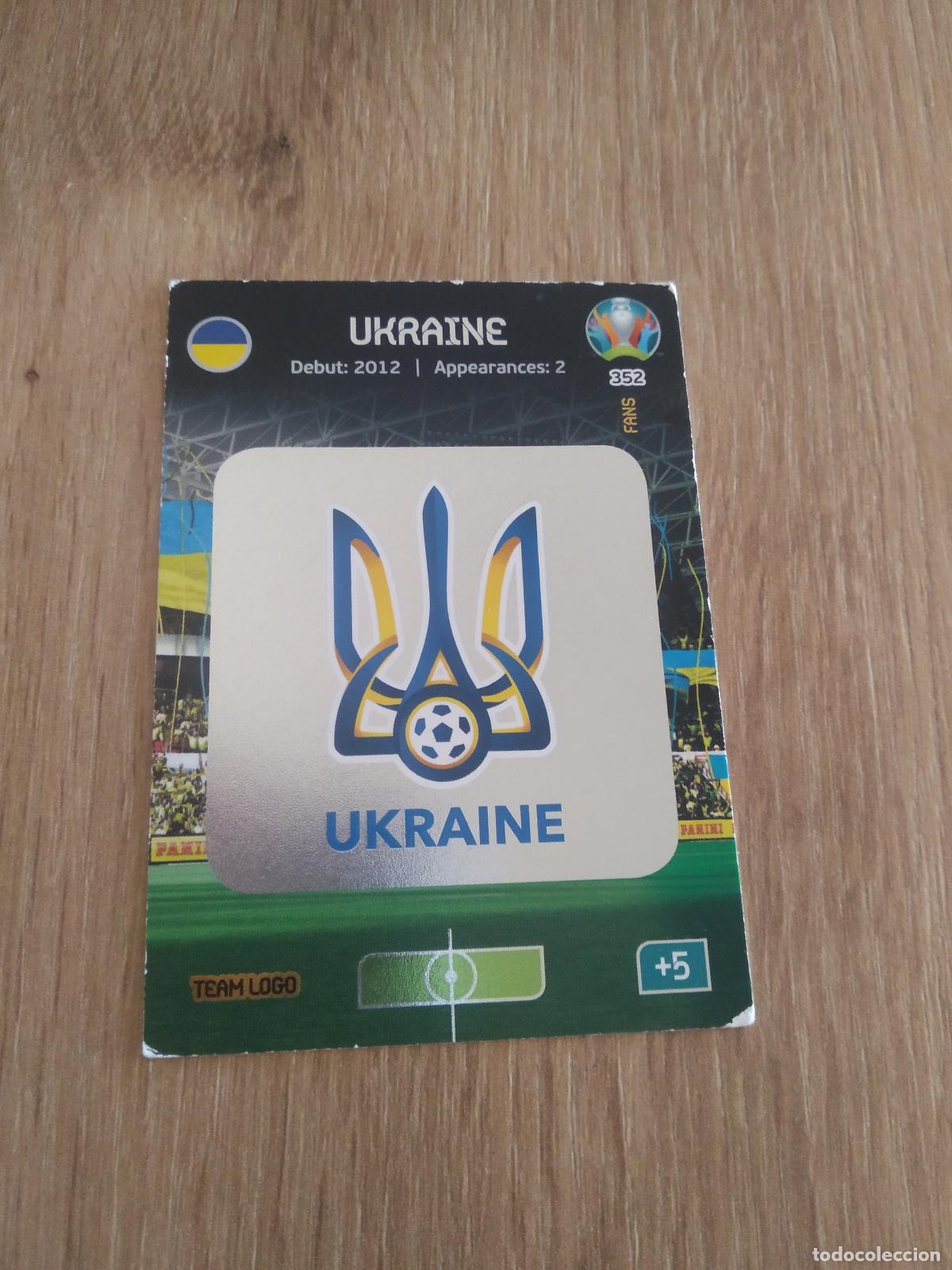 Cromos de Futebol: 352 ESCUDO UCRANIA CROMO FUTBOL PANINI EURO 2020 ADRENALYN EUROCOPA