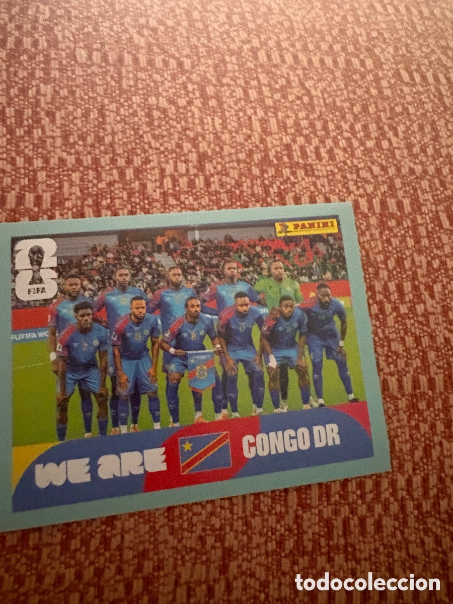 Cromos de Futebol: Fifa World Cup 26 Mundial 2026 COD 13 Rep&uacute;blica Democr&aacute;tica del Congo Foto de Equipo Alineacion