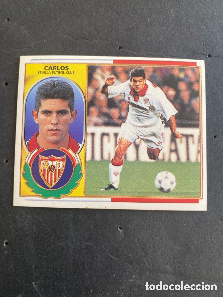 Cromos de Futebol: Cromo liga 96/97 Sevilla nunca pegado