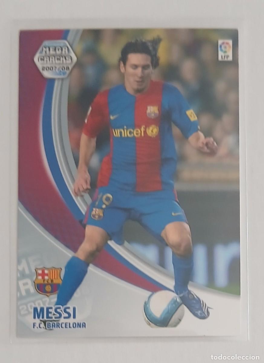 Cromos de Futebol: CROMO n&ordm; 69 LIONEL MESSI BARCELONA MEGACRACKS 2007-2008 DE PANINI. Estado notable.