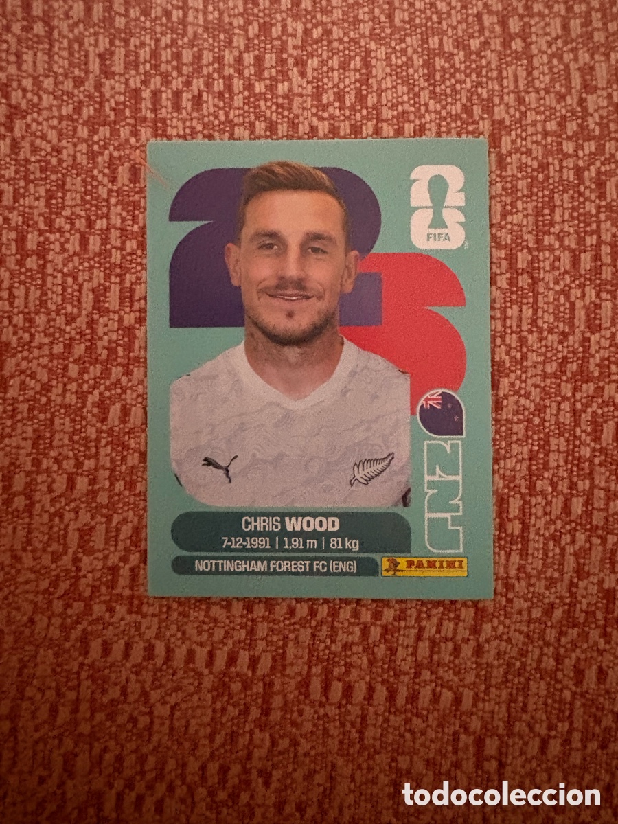 Cromos de Futebol: CROMO DE F&Uacute;TBOL NUMERO NZL 17 CHRIS WOOD NUEVA ZELANDA MUNDIAL 2026 MEXICO-EEUU-CANADA PANINI !