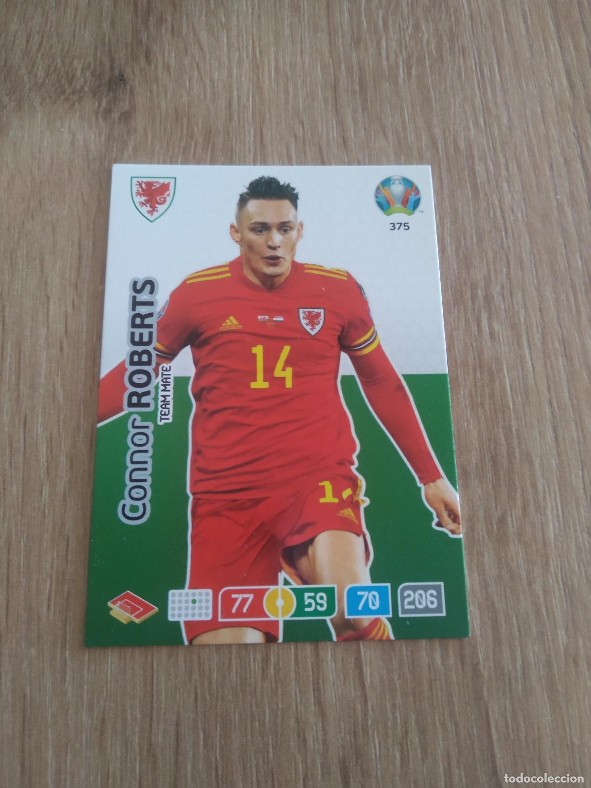 Cromos de Futebol: 375 CONNOR ROBERTS WALES GALES CROMO FUTBOL PANINI EURO 2020 ADRENALYN EUROCOPA