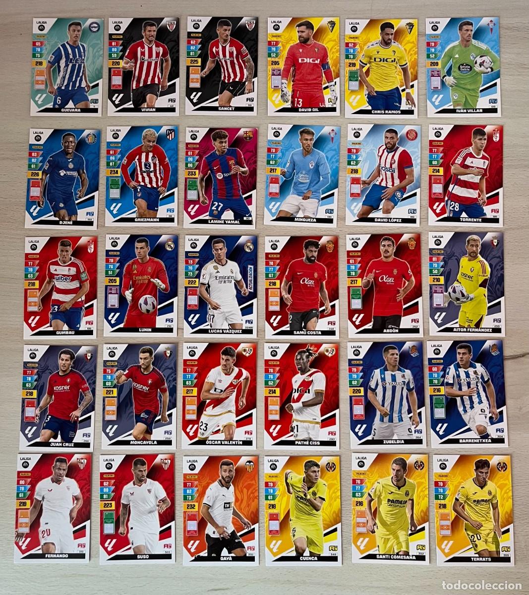 Football Stickers: Lote de 30 Cartas Adrenalyn XL LaLiga 23/24