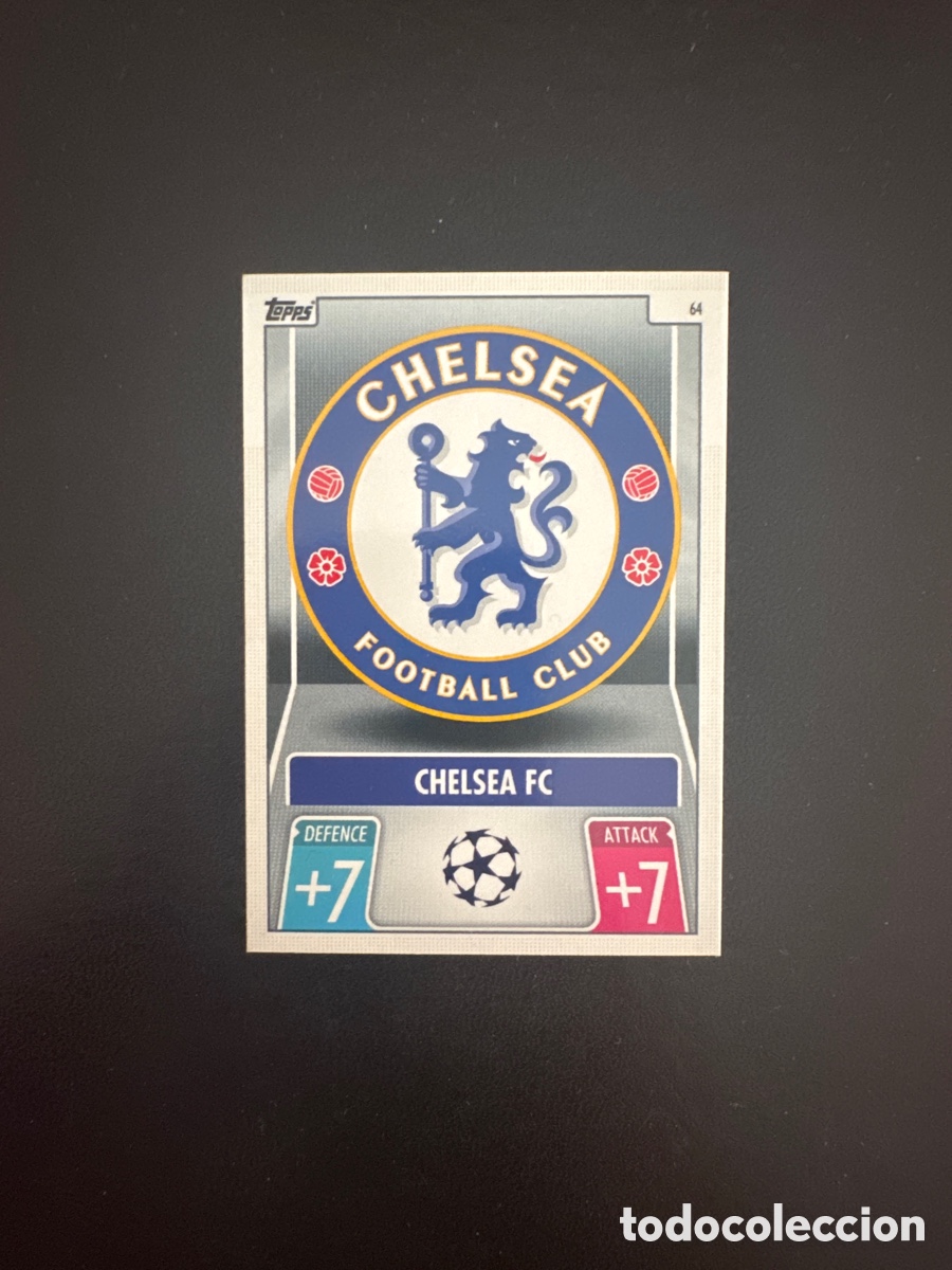 Football Stickers: ESCUDO CHELSEA NUMERO 64 MATCH ATTAX 2021 2022