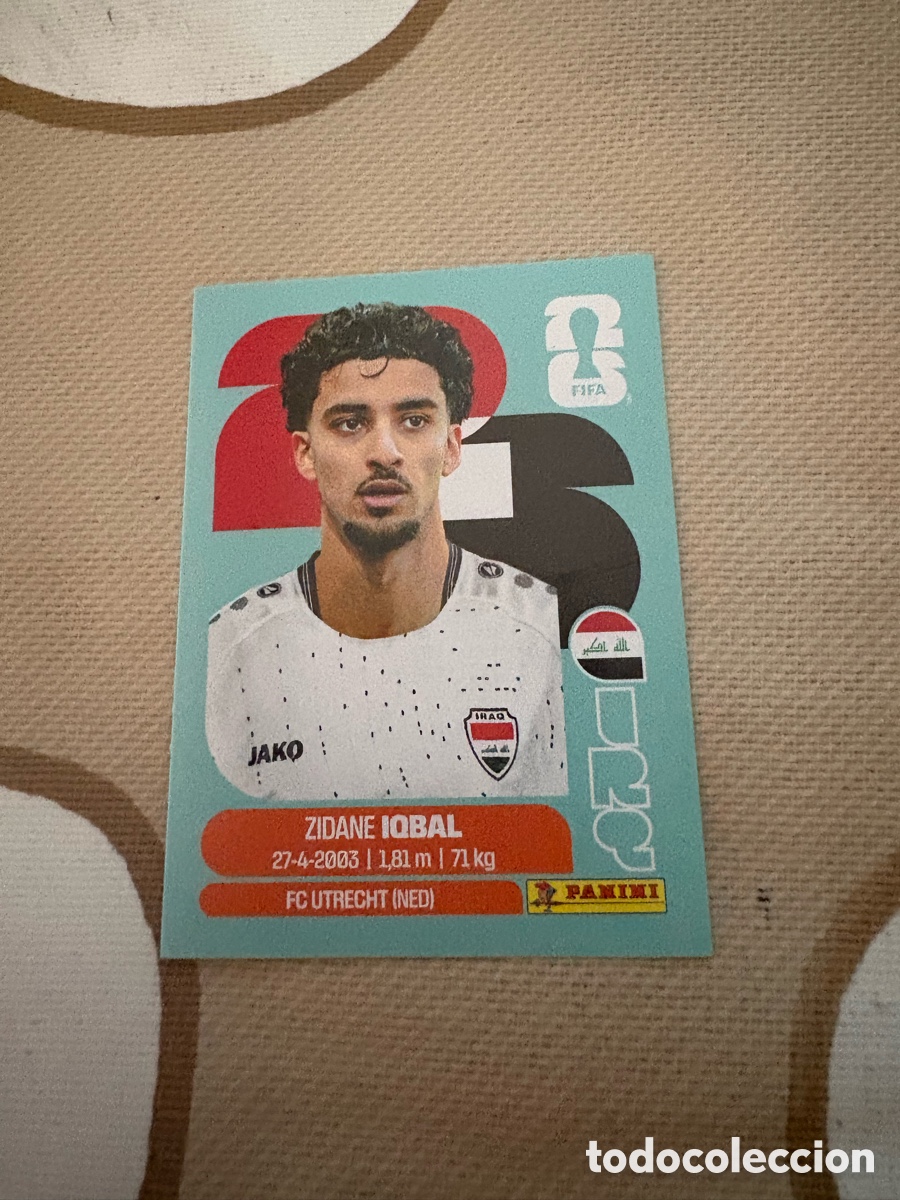 Cromos de f&uacute;tbol: IRQ 9 IRQ9 ZIDANE IQBAL IRAQ ⚽ PANINI FIFA MUNDIAL WORLD CUP 26 2026 STICKER ⚽