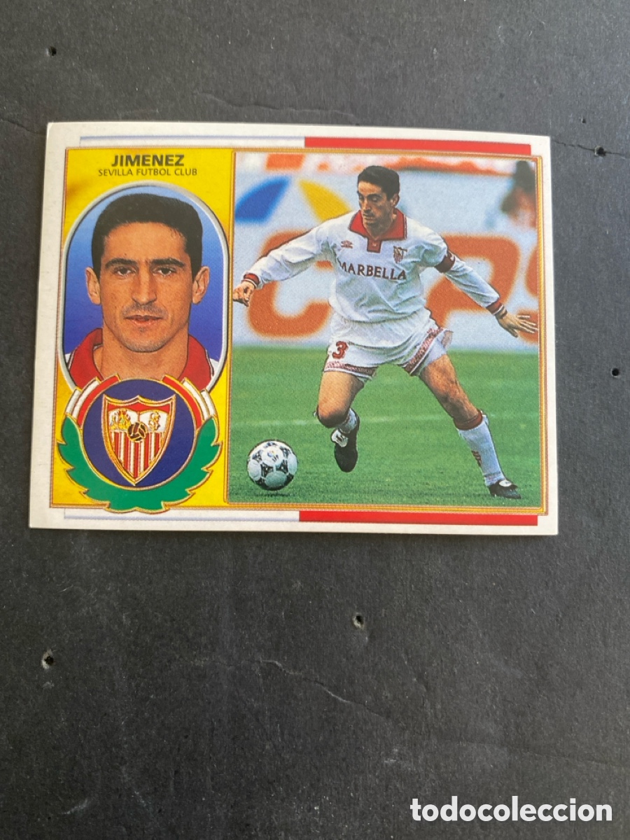 Cromos de f&uacute;tbol: Cromo liga 96/97 Sevilla nunca pegado