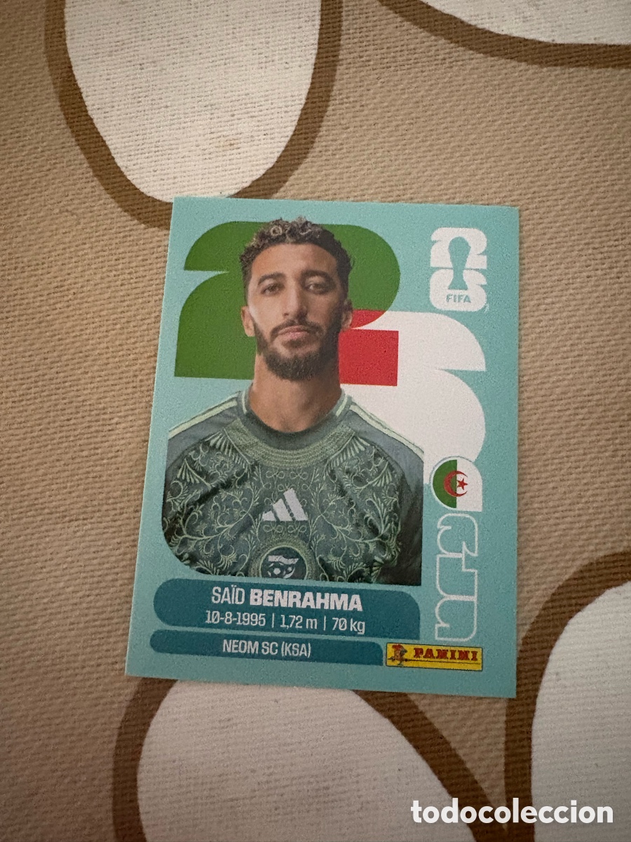 Cartes &agrave; collectionner de Football: ALG 16 ALG16 SAID BENRAHMA ARGELIA ⚽ PANINI FIFA MUNDIAL WORLD CUP 26 2026 STICKER ⚽
