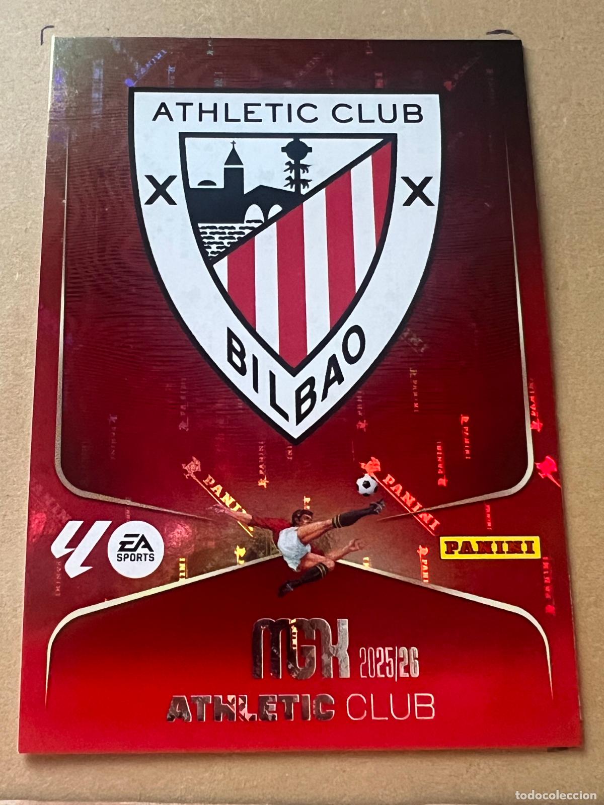 Cromos de f&uacute;tbol: ESCUDO ATHLETIC CLUB DE BILBAO #37 MEGACRACKS PANINI 2025 2026